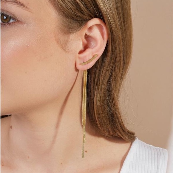 Rise n’ Shine Store Jewelry - Gold Filled Cascade Drop Ear Jackets